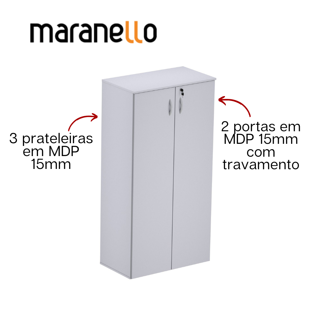 Armário Alto Fechado 2 portas MARANELLO M15